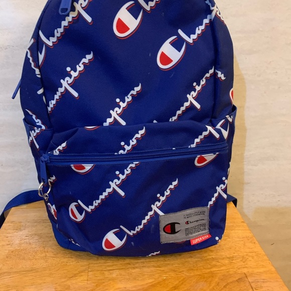 Super Size Champion Blue Backpack with Iconic Logo Design - Picture 2 of 15